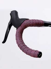 1 Pair Honeycomb Texture Bicycle Handlebar Tape, Breathable Wrap Strap Anti-Slip PU + High Elastic EVA Bike Handlebar Wrap - Multicolor - View 10