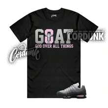 95 Rosa Foam OG Big Bubble White Black Silver Match GOAT T-Shirt - Hitam - View 7