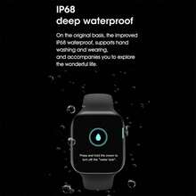 Microwear AI Language Smart Watch | Voice Control | ChatGPT Connectivity | 2.08" Large Display | Customizable AI Watch Faces | 24/7 Heart Rate, Blood Oxygen, Sleep Monitoring | Bluetooth Camera | AI Drawing Watch Face DIY | NFC | Bluetooth 5.1 & 3.0 | IP68 Waterproof | Unisex Design | 380mAh Battery | Suitable For Daily, Sports, Commute | Gift For Boyfriend, Girlfriend, Best Friend - Black - View 7