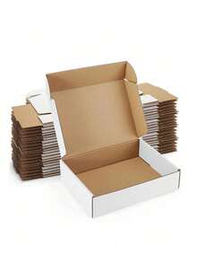 10/5/1 buah Kotak Kado Kertas Kraft Putih, Cocok Untuk Usaha Kecil, Kotak Kado Karton Sedang Untuk Pengemasan dan Pengiriman Kado - Pembungkus Kado - Pengemasan Kado Kecil, Pengemasan Perhiasan, Pembungkus Kado Ulang Tahun, Kotak Penyimpanan Harian dan Kotak Pengiriman, Kembali ke Sekolah, Halloween, Pembungkus Kado Natal - Putih - View 3