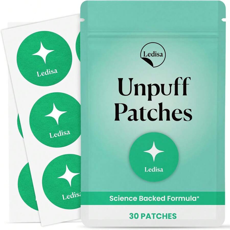 Unpuff Patches | With Dandelion & Ginger | For Bloating, Water Retention & Digestion | 30 Days Supply - 30 - View 1