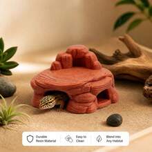 专为爬行动物宠物打造的专属迷你世界，复古红色陶瓷纹理与沙漠景观完美融合，采用 3D 打印 PLA 材料，需要粘在底部或用沙子和石头加重以防止漂浮或移动，洞穴结构满足壁虎躲藏和休息的本能，让小家伙在饲养箱中拥有一个温暖舒适的角落。 - 紅棕色 - 查看 8
