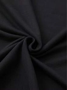 Women's 100% Cotton T-Shirts 2026 Letter Print T-Shirt, Short Sleeve, Round Neck, Casual Top, Korean Style Women's Clothing - Black - View 4