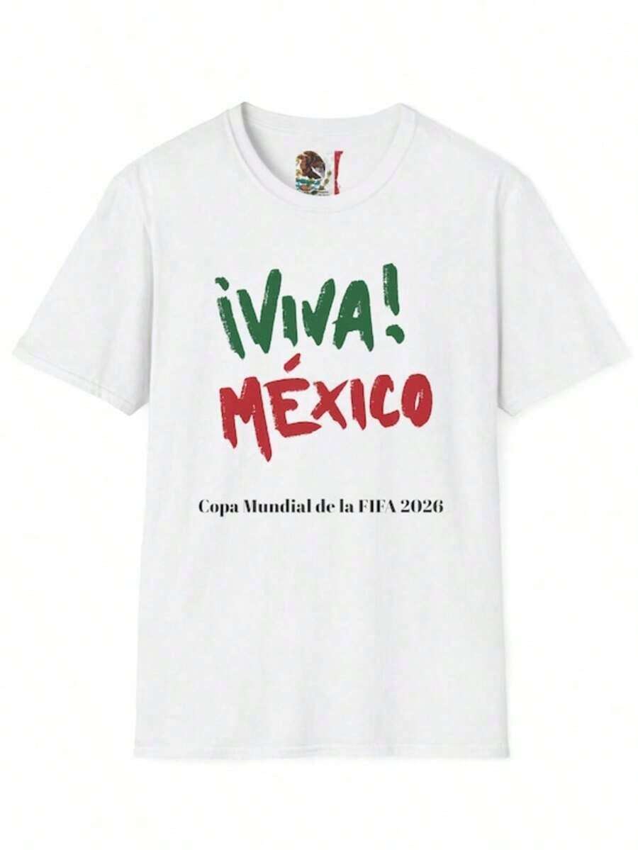 Viva Mexico T-Shirt _ Copa Mundial De La 2026 - Blanco - Ver 1