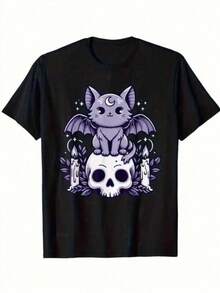 Dam-T-shirts - Svart - Visa 1