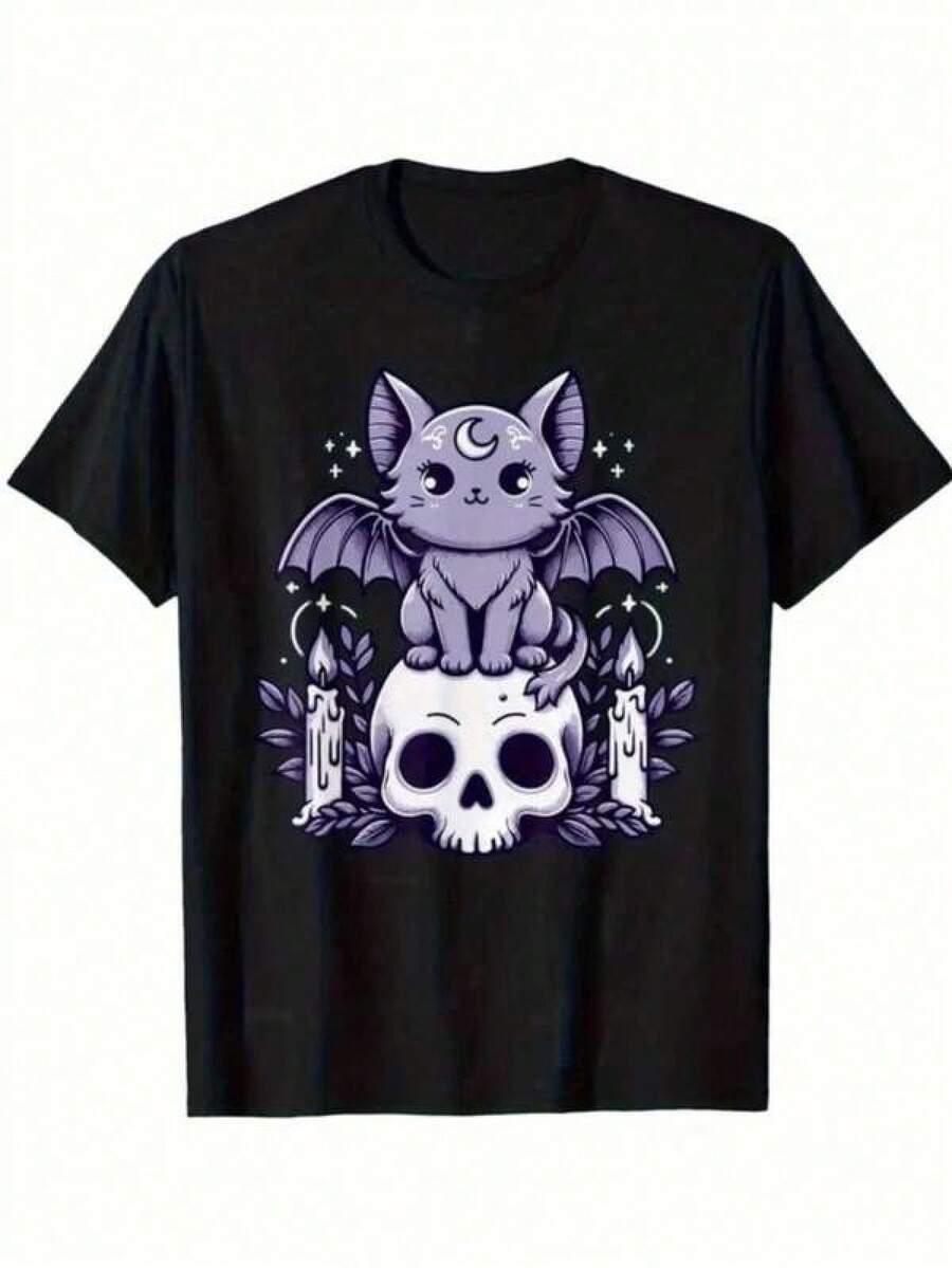 Dam-T-shirts - Svart - Visa 1