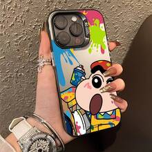 Coole Handyhülle mit Anime-Kunstwerk kompatibel mit iPhone14 Pro Max/15 Plus/15 Pro/17 Pro Max/Air/12 Pro Max/15/16 plus/16 pro/12 Pro/13 Pro Max/15 Pro Max,  Galaxy S25 Ultra/ 13/ Galaxy S25, vintage anime design minimalistischer anime stil retro anime stil einzigartiges anime muster. - Transparent Schwarz - Übersicht 3