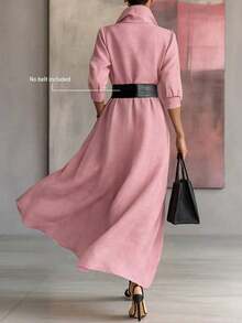 Women Long Dresses - Rose - View 2