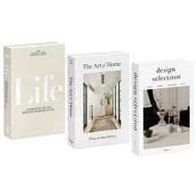 2pcs Random Minimalist Botanical Illustration Faux Books, Handpainted Floral Decor, Creative Home Accents - Multicolor - View 4