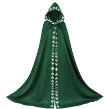 Stage Dance Wear - Red Printed Cape - View 8