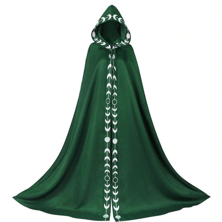 Stage Dance Wear - Green Printed Cape - View 1
