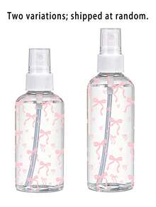 Bow Pattern Travel Spray Bottle - Multifunctional Fine Mist Spray Bottle, Suitable For Travel; Can Be Used As Makeup Remover Dispenser, Hair Spray Bottle Or Continuous Sprayer, Meeting Hair Styling, Plant Watering And Facial Hydration Needs. - Multicolor - View 12