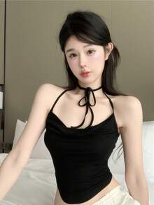 Women Tank Tops & Camis - Black - View 1