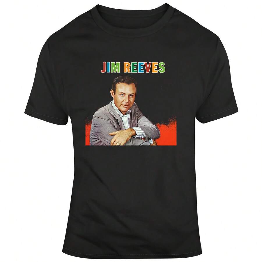 Jim Reeves T Shirt - Black - View 1