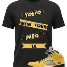 Camiseta personalizada a juego con las Jordans 5 Tokyo - forma - Ver 1