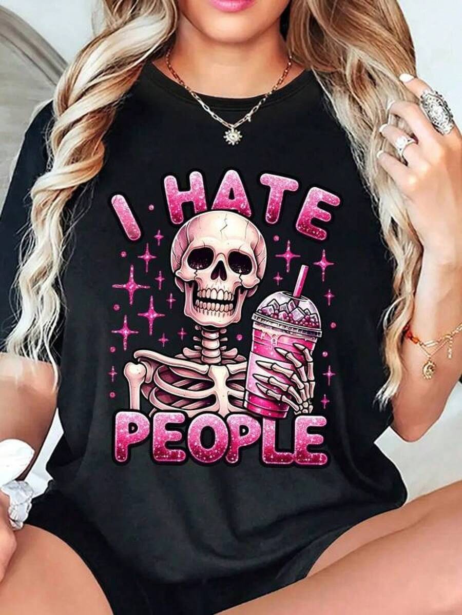 Women T-Shirts - Black - View 1
