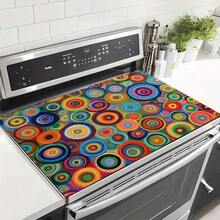Non-Slip Heat-Resistant Kitchen Drying Mat & Absorbent Counter With Colorful Multicolor Circle & Dishwasher Print - Heat Insulation Pad For Coffee Maker, Washing Machine, Dishwasher, Table - Decorative Table Mat,Home Decor,Coffee Bar Station,Kitchen Deccor,Coffee Mat,Kitchen,Kitchen Essentials,Non-Slip Dish Mat,Laundry Room Accescories,Dish Drying Mat,Laundry Room Accescories,Home Décor,2D Flat Drying Mat,Local Printed Kitchen Utensil Drainage Mat Drain Pad For Kitchen Wares Table Wares,Draining Mat,Courtyard Table Decoration, Household Kitchen Supplies Party Daily Anniversary Party Valentine's Day Wedding Anniversary Easter Mother's Day Graduation Father's Day Birthdays Anniversaries Thanksgiving, Christmas, Halloween, New Year's,BEST GIFT,Father Gifts,Graduation Gift. - 多色16 - 查看 3