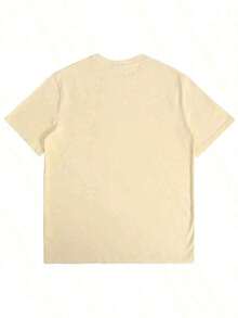 Nueva Camiseta Casual de Verano 2026 para Mujer, Estampado Retro Divertido y Sarcástico, 100% Algodón, Corte Holgado, Cuello Redondo, Manga Corta, Camiseta Casual con Gráficos de Memes Humorísticos para Uso Diario - Estilo Urbano Vintage, Camiseta Unisex de Algodón Holgada con Cuello Redondo y Manga Corta. - Albaricoque - Ver 2