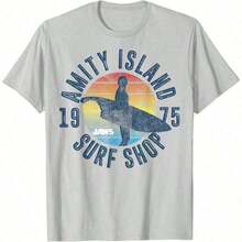 Jaws Amity Island Surf Shop 1975 Retro-Shirt - Black - View 8
