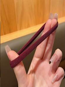 200/100/50/10入 極簡風女款高彈力髮圈，髮飾配件 - 簡約莫蘭迪 - 查看 8