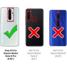 小米Note 8 Pro专用钱包式手机壳，带支架和卡槽，黑色PU皮革 - 黑色 - 查看 3
