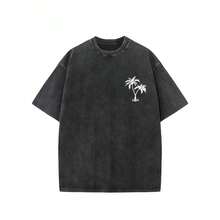 camiseta negra lavada