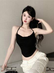 Women Tank Tops & Camis - Black - View 4