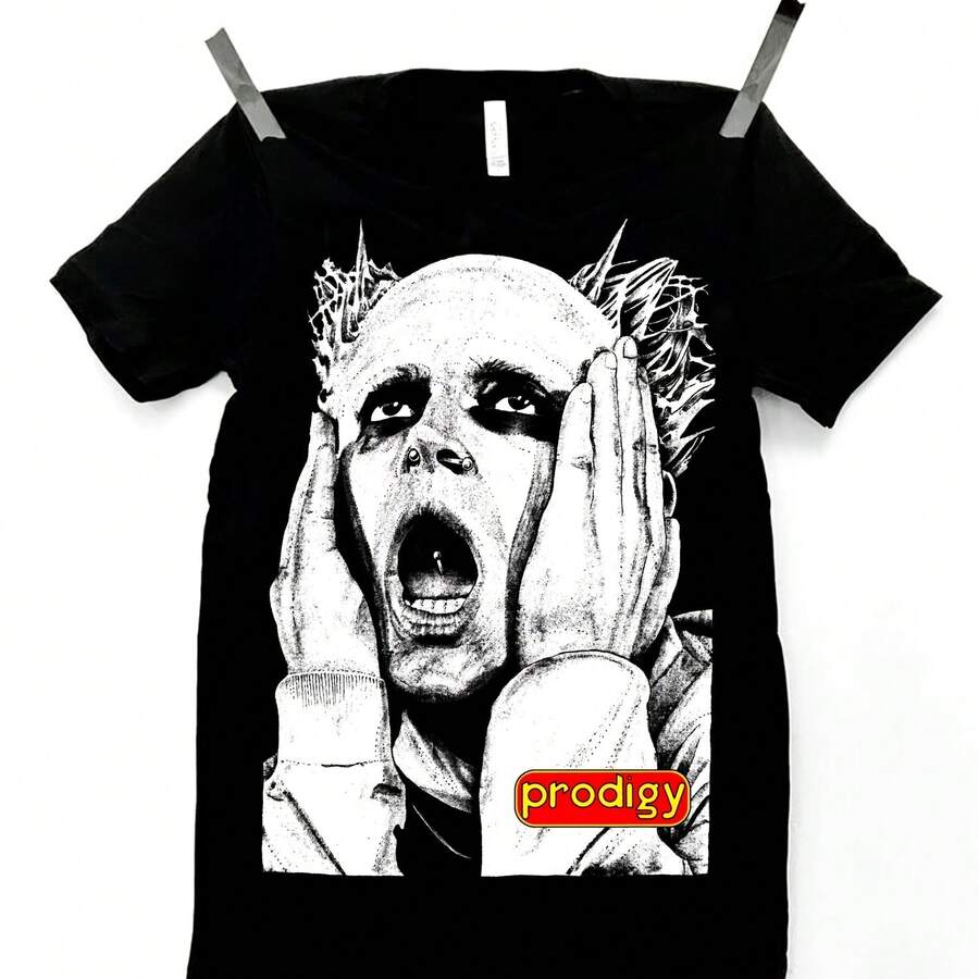 The Prodigy Inspired Keith Flint Tribute Art - Black - View 1