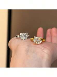 SANRIO 1 pieza Anillo elegante y brillante con diseño de Hello Kitty en estilo lindo y exclusivo, de diseño de moda elegante y divertido para mujer - Multicolor - Ver 2