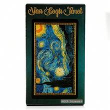 78张梵高星夜塔罗牌，艺术油画风格占卜卡，星夜塔罗牌，梵高风格艺术插画入门塔罗牌，适用于日常占卜、冥想、派对游戏、艺术爱好者收藏礼品，精致盒装设计，方便收纳和携带。 - 彩色 - 查看 5