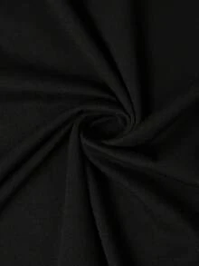 Un conjunto de 1 camiseta casual para mujer, con diseños de Nueva York y Los Ángeles. - Negro - Ver 5