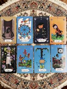 Cute Cartoon Ghost Mom Tarot Cards Standard Tarot Deck Beginner Divination Board Game - Multicolor - View 5