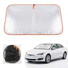 Car Front Windshield Sun Shade, Convenient Storage Design, No Drilling Required Car Sun Shade Canopy, Full Edge Seamless Fit, Equipped With High-Density Light-Blocking Fabric With Reflective Coating, Protects Car Interior, Effectively Blocks Sunlight, Car Privacy Curtain, Can Be Compactly Stored In Car Door Storage Pocket, Universal Fit For Sedans, SUVs And Trucks, Car Interior Protection Accessory - Car Sunshade - View 13