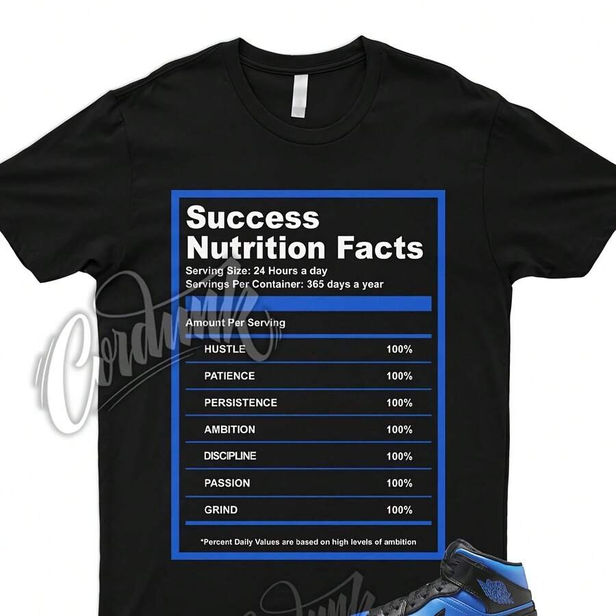 Camiseta azul real, negra y blanca 1 Mid Match SUCC - forma - Ver 1