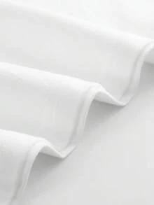 Camiseta de algodón de manga corta con cuello redondo para mujer, con estampado de letras de anime a la moda, diseño sencillo, cómoda y transpirable, adecuada para uso diario informal, que muestra un estilo natural y elegante, esencial para fiestas de verano, envío local - Camiseta unisex de algodón holgada de manga corta con cuello redondo, estilo vintage urbano. - Blanco - Ver 4