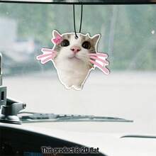 Car Air Fresheners - Cute Cat Faces Freshener Hanging 2.76in Ornaments Refresh Air Fragrant Pendant Essential Gift For 2D Flat Car Accessories Decoration Interior Home Household Long-Lasting Scent - Cute Cat Faces - View 3