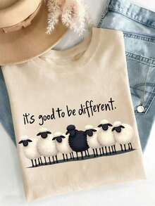 Women T-Shirts - Apricot - View 7