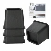 NEW 4Pcs Heavy Duty Bed Chair Risers Feet Leg Lift Furniture Extra Raisers Stand 3" UK - VP00451 - View 4