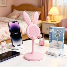 4pcs/2pcs/1pc - New - Best Seller - Cute Rabbit Phone Stand, Adjustable Rabbit Phone Stand, Desktop Cute Rabbit Phone Stand, Suitable For All Phones Desktop Stand, Cute Phone Stand, Phone Accessories, Workspace Accessories, Rabbit Design, Fun Decoration, Independent Design Rabbit Phone Stand Pattern Packaging Box - Multicolor - View 20