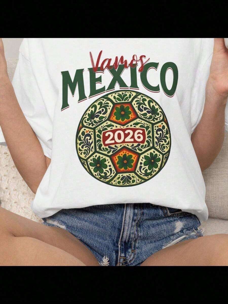 Camiseta de la Copa Mundial de México, Camiseta de Talavera, Mundial Mexicano, Camisetas de la Copa Mundial, Camisetas Mexicanas, Camisetas Latina, Camisetas Deportivas, Camisetas de Fútbol - Blanco - Ver 1