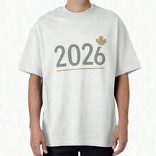 Camiseta Clásica con Gráfico de la Pasión y la Unidad del Fútbol – Mundial Tres Países - Canadá, EE. UU., México - Blanco 15 - Ver 6