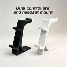 Multifunctional Game Controller & Headphone Stand, Universal Desktop Holder For Game Controllers And Headphones, Non-Slip Desktop Organizer For Gamers - View 2