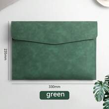 1个A4/A5尺寸PU皮革文件信封文件夹，带磁扣和笔槽，多功能办公文件收纳包，适用于商务、学习、会议等场合。 - 單件 - 查看 23