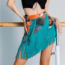 1pc Adult Women's Sexy Leopard Print Fringe Dress, Suitable For Belly Dance, Latin Dance, Square Dance, Salon Dance, Tango Dance And Other Dance Performances And Practice Costume Accessories - Multicolor - View 22