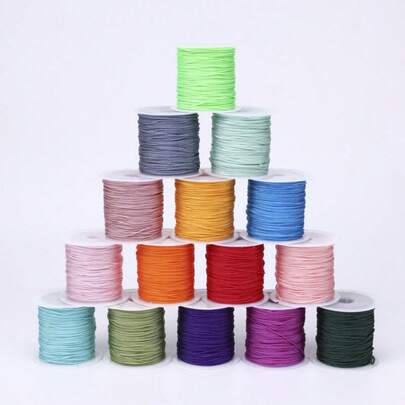 1/5/10 sợi dây hạt nylon cầu vồng, thích hợp để tự làm trang sức, vòng cổ, đồ thủ công đính hạt, dây treo trang trí Giáng sinh, đa năng, món quà tuyệt vời cho người yêu thích trang sức.