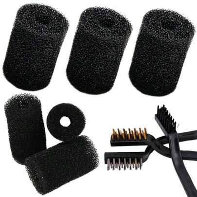 Pool Cleaner Tail Scrubber [6-Pack] High Density [DURA-Sweep] For Sweep Hose End Replacement OEM Quality Compatible With Zodiac Polaris Grout - Nozzle - Intake And Port Mini Brushes 3