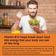 XEMENRY Vitamin B12 Capsules - Supports Energy Metabolism, Boost Natural Energy, For Brain, Nervous System, And Heart Health - 120pcs - 120粒膠囊 - 查看 4