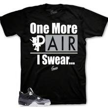 Camisetas a juego con las zapatillas Retro 4 Fear AJ4 One More Pair - forma - Ver 1