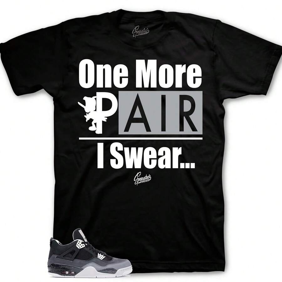 Camisetas a juego con las zapatillas Retro 4 Fear AJ4 One More Pair - forma - Ver 1