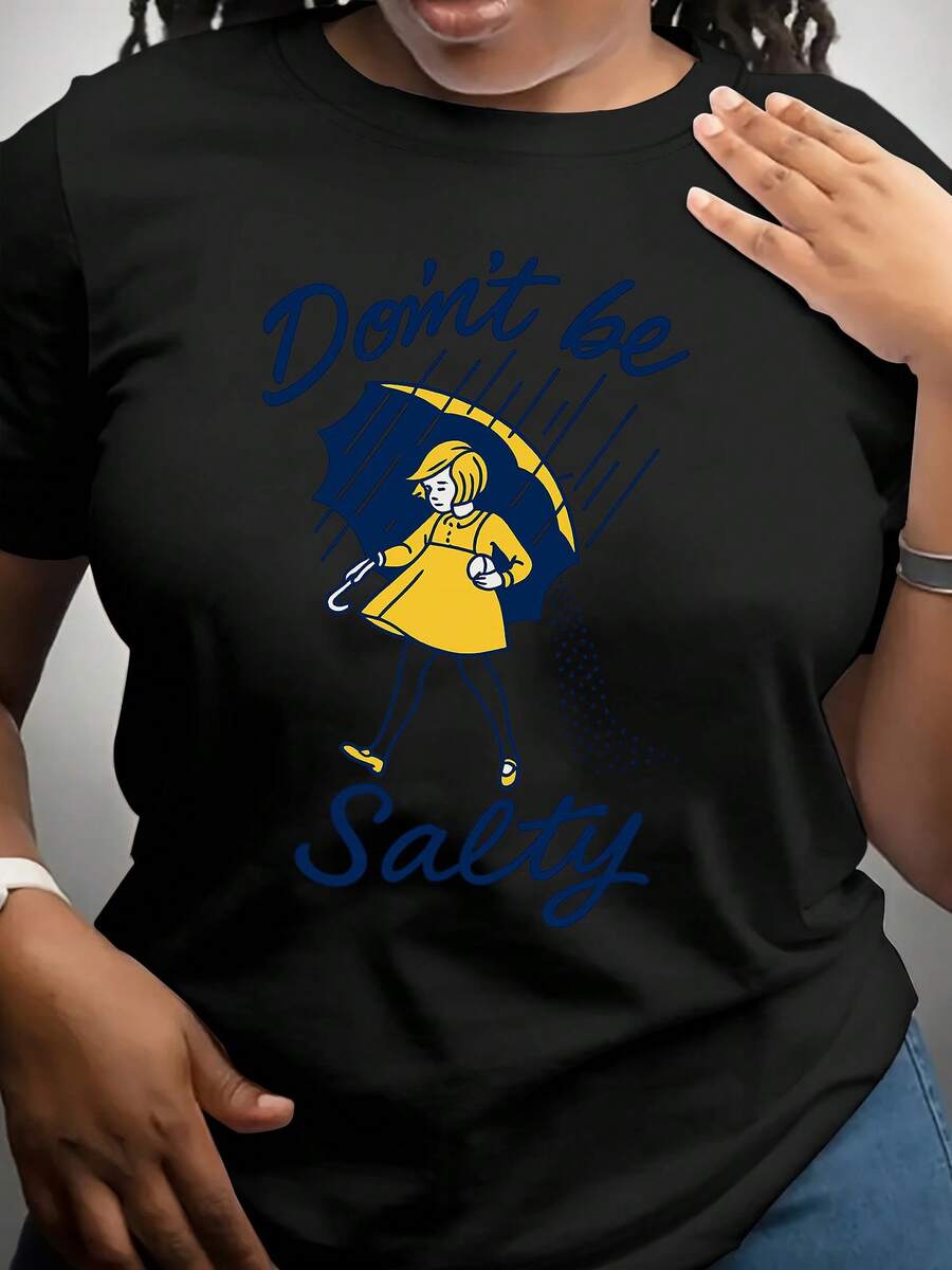 Limited Edition Women's T-Shirt, Lightweight And Breathable, Made Of Soft, Breathable, Medium-Stretch Cotton Fabric, Regular Length. Perfect For Casual Wear In Spring, Summer, And Fall. Lightweight Cotton. - Black - View 1
